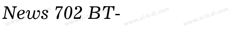 News 702 BT字体转换